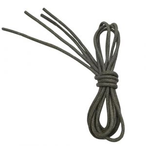 VSUDO Lacets ronds cirés pour chaussures habillées - Diamètre de 2,5 mm - Lacets de rechange fins pour chaussures richelieu, derbies, brogues, blucher, bottines richelieu ou bottes en daim, gris, 60 (VSUTEK-EU, neuf)