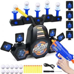 FORMIZON Cible pour Nerf, Jeu Electronique de Tir Hover Shooting Target, Cible Nerf Electronique, Multiples Jeu Cible Jeux de Tir pour Garçons de 6, 7, 8, 9, 10, 11, 12 Ans (Normal) (Ellencome Etrade, neuf)