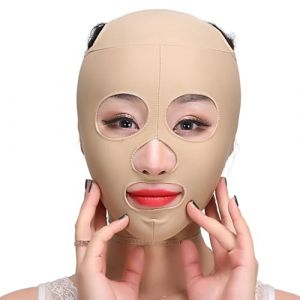 Lève-visage, mentonnière amincissante : sculpteur facial fin, ceinture faciale en V réutilisable et respirante, sangle amincissante du visage, masque pour le menton (Chacha grocery store, neuf)