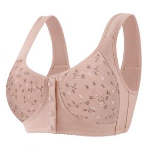 Générique Soutien Gorge Ouvert Devant sans Armature Brassière Sport Ouverture Devant Soft BH Soutien-Gorge Femme Soutien Gorge Pas Cher Brassières Fitness Yoga Sleep Lingerie (Miuiakoal, neuf)