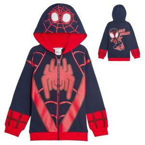 Vestes &agrave; capuche zipp&eacute;es de d&eacute;guisement pour enfants Spidey et ses amis extraordinaires Miles Morales Ghost Spider ou Spidey, 4-5 ans (Lora Dora, neuf)
