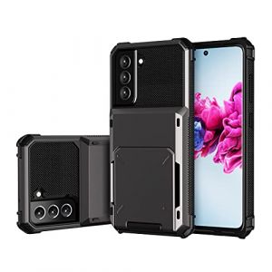 SORAKA Coque pour Samsung Galaxy S21 Plus 5G avec &eacute;tui Porte-Cartes &eacute;tui Portefeuille Armor Samsung Galaxy S21+ 5G Coque Protection Contre Les Chocs en PC TPU 2 en 1 &agrave; Double Couche (SORAKA, neuf)