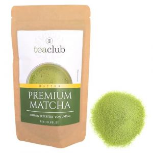 Matcha Premium Japon 50g, poudre de Matcha de qualité cérémoniale pour la préparation de Matcha avec une saveur umami, poudre de thé vert 100% naturelle idéale pour le Matcha Latte, TeaClub (TeaClub, neuf)