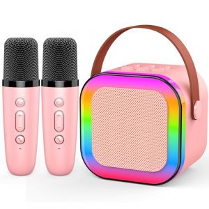 Dislocati Cadeau Fille 3-12 Ans,Micro Karaoke Enfant avec 2 Micro sans Fil Bluetooth Jouet Fille 3-12 Ans Micro Enfant pour Chanter Fille Cadeaux Noel - Karaok&eacute; F&ecirc;tes et Jeux &agrave; la Maison (L'Univers Jeux, neuf)