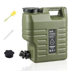 AZURAOKEY Conteneurs d'eau portables de 12 l avec robinet, carafe d'eau de camping, sans fuite, r&eacute;servoir d'eau d'urgence portable pour camping en plein air/randonn&eacute;e, stockage d'urgence (uenrisot, neuf)