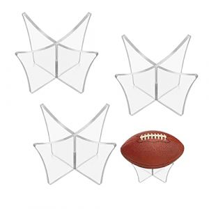 Support Ballon Basket,Support Ballon Foot,Présentoir de Football Acrylique Support,Support Ballon Rugby,3PCS Présentoir Support Acrylique Transparent Ballon pour Volleyball Softball Accessoires (SPEER, neuf)