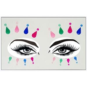 Autocollants double paupi&egrave;re Nouvelle r&eacute;sine acrylique Stick Stick Sticker Bohemia Handpicked Boh&ecirc;me et style tribal Visage et joyaux for les joyaux de la sc&egrave;ne frontale Autocollants &agrave; double paupi&egrave;re (钟祥市微琼维商贸有限公司, neuf)