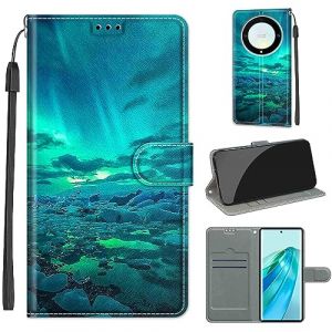 Coque pour Honor X9A 5G / X40 5G, Coque Honor Magic5 Lite,Etui Protection Housse Premium de Portefeuille en Cuir Fermeture Magn&eacute;tique Flip Case pour Honor X9A 5G / Honor X40 5G / Honor Magic5 Lite (DIKAS, neuf)