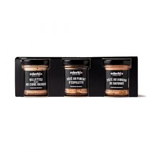 EDERKI - Trio de pâtés 90g x 3 (Maison EDERKI, neuf)