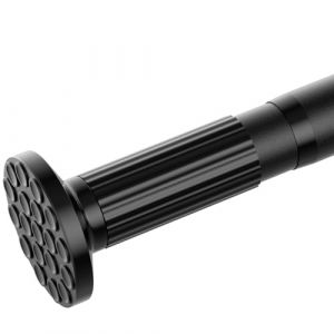 ZipGlo Extensible Tringle &agrave; Rideau 128-277cm Noir, Diam&egrave;tre 32mm, 1 Pi&egrave;ce Tringle Rideau Extensible Sans Percage, Barre de Tension T&eacute;lescopique, Pour Rideau de Salle de Bain, Fen&ecirc;tre, Balcon (AIFENTE-FR, neuf)