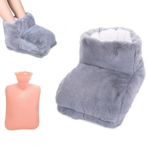 Dhqkqg Chauffe Pied, Chauffe Pieds Chauffant Confortable, 1L Bouillotte Pieds Non &Eacute;lectrique,Couverture Chauffante Chauffe-Pieds Pour Genoux, Cou, Pieds et Hanches, Gris (QiXinDianZi, neuf)