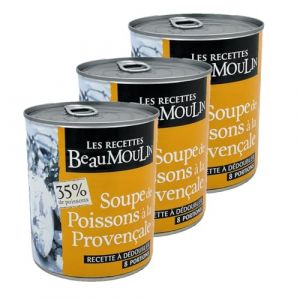 Lot 3x Soupe de poisson &agrave; la proven&ccedil;ale - Bo&icirc;te 800g (Toilinux, neuf)