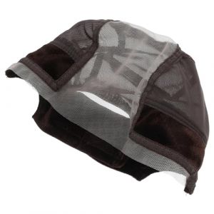 FRCOLOR Bonnet De En Dentelle Avec Filet En Maille Bonnet Tissé Pour Perruques Doublure En Velours Confortable Forme (White Beach, neuf)