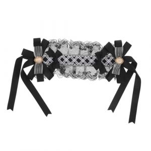 Homoyoyo Bandeau Lolita &agrave; N&oelig;ud Avec Dentelle Accessoire De Cheveux Vintage Pour Cosplay De Soubrette Coiffe De Soubrette Pour Fille (HuanYH, neuf)