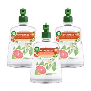 Air Wick - Lot de 3 Recharges diffuseur spray automatique désodorisant sans gaz - Pamplemousse (Stock Bureau Maison Bien-être, neuf)