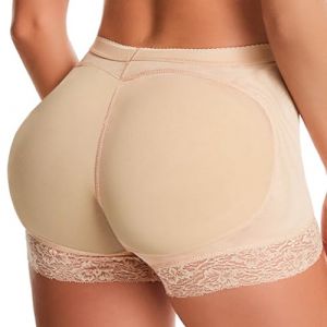 Générique Culotte Push Up,Culotte Push Up Fesse, Hip Enhancer Rembourré Culottes,Femmes Butt Lifter Shapewear（Noir/Skin Tone） (YUDA-, neuf)