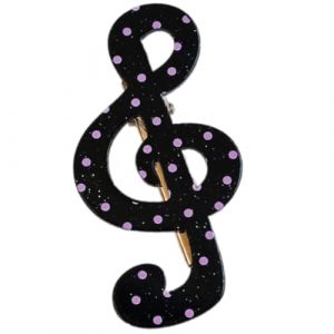 Barrettes &agrave; cheveux &eacute;l&eacute;gantes en r&eacute;sine avec motif &eacute;toil&eacute; et note de musique - Accessoires de mode pour une utilisation longue dur&eacute;e - Motif &eacute;toile tendance (GuangZhouRunFengDaJiaJuYouXianGongSi, neuf)