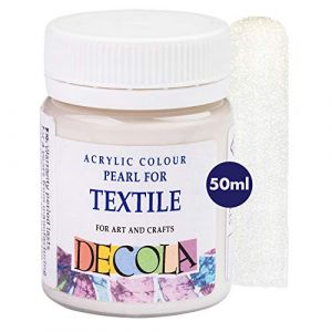 Decola — Peinture Textile Blanc Paillette 50ML | Teinture Textile À Haute Teneur En Pigments | Fabriqué par Nevskaya Palitra (Ustass, neuf)