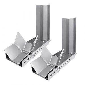 NAIZY Support moto 2 pièces, berceau remorque, aide chargement réglable, support moto, pince avant 3 trous boulon ancrage, support transport moto, béquille roue (2 pièces) (Alrich UG, neuf)