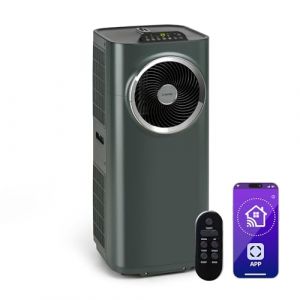 Klarstein Mini Climatiseur Mobile Silencieux Portable 5 en 1, Purificateur et Elimination des Odeurs, Mode Nuit, Déshumidificateur d'Air, Faible Conso, 10K BTU (Klarstein France, neuf)