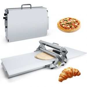 Laminoir &agrave; &eacute;paisseur r&eacute;glable, machine &agrave; laminer la p&acirc;te pliable, avec plaque de laminage, machine &agrave; laminer la p&acirc;te manuelle, pour pizzas, croissants Type400 (WEIMI STORE, neuf)