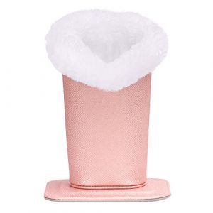 MoKo Porte-Lunettes Portable, Support de Rangement Magn&eacute;tique Domestique pour Lunettes, &Eacute;tui de Lunette Anti-Rayures Anti-poussi&egrave;re en Cuir PU avec Doublure en Velours Moderne, Or Rose (WingIdeas EU, neuf)