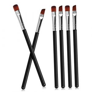 FRCOLOR 6 Pi&egrave;ces Brosse &agrave; Sourcils R&eacute;alisiste Set De Pinceaux Biseaut&eacute;s Pour Maquillage Sourcils Outil Cosm&eacute;tique Pour Estomper Et Dessiner Naturels (Laners, neuf)