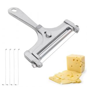 SAVOSWEET Coupe-fromage avec fil r&eacute;glable,Coupe-fromage avec Rouleau et Fil de coupe,Trancheuse &agrave; Fromage,Fil Coupe Fromage a Raclette,Trancheuse &agrave; Fromage Manuelle (havenlyh, neuf)