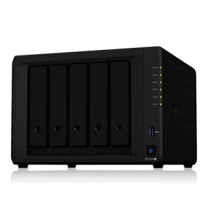 Synology DS1522+ 5 baies DiskStation NAS AMD Ryzen R1600 8 Go RAM 4 x RJ-45 1 GbE Port LAN Bundle with 5x6TB Seagate IronWolf NAS HDD (CyberTech_Lippetal, neuf)