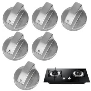 Reccisokz 6 Pièces Bouton De Table De Cuisson,Couvercle De Bouton De 6 Mm,Accessoire De Remplacement Universel Pour Cuisinière à Gaz,Contrôleur De Chauffage,Contrôle Précis De La Température Du Four (Reccisokz, neuf)