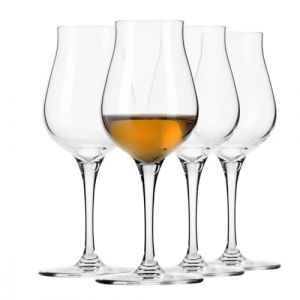 Krosno Coffret cadeau verres &agrave; brandy & cognac snifter d&eacute;gustation rhum | Lot de 4 | 110 ml | Collection Avant-garde | Pour maison, restaurants & cuisine | Va au lave-vaisselle | Cristal sans plomb (Krosno Glass, neuf)