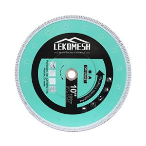 LEKOMESH Disque Diamant Ceramique 250MM - Disque à Tronçonner Diamant Extra Fin Utiliser La Grille X, Coupe Porcelaine,Tuiles,Marbre,Granit,Pierre,Pierre Artificielle (lekomesh, neuf)