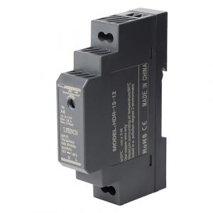 Stonenect Transformateur d'alimentation Rail Din Alimentation modulaire montable pour automatisation industrielle Bo&icirc;tes de distribution Instrumentation Transformateurs (12 V 1.25 A HDR-15-12) (Stonenect, neuf)