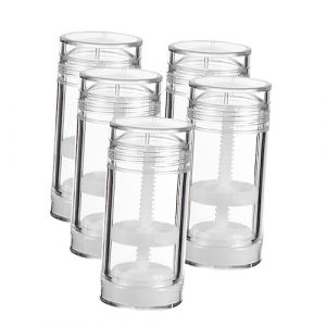 HONITANO Lot de 5 Flacons Roll-on D&eacute;odorant 50 Ml Plastique Solide Portable pour Recharge Maison (LUWELI, neuf)