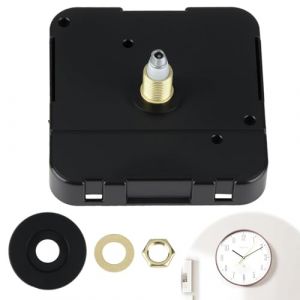 Amztour Mouvement d'Horloge &agrave; Quartz Silencieux Mecanisme Horloge Murale Grandes Aiguilles 17mm Mecanisme Horloge Pile Remplacement de M&eacute;canisme Murale Pour R&eacute;paration Ou Cr&eacute;ation (LINYANYANGKEJI, neuf)