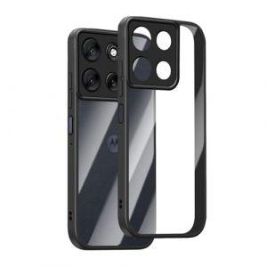 KeHowy Coque pour Motorola Moto G56 5G, &Eacute;tui Housse Antichoc Bumper, [Protection Cam&eacute;ra] Cadre en TPU Mat de Couleur Unie, PC Dos Transparent Anti-Rayures pour Motorola Moto G56 5G - Noir (MiFua Direct, neuf)