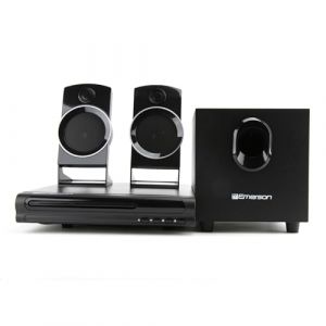 Emerson ED-8050 Lecteur DVD Home Cin&eacute;ma 2.1 canaux et syst&egrave;me de son surround avec caisson de basses, sortie HDMI, lecture USB et deux haut-parleurs &ndash; Id&eacute;al pour une exp&eacute;rience immersive de films et (ELGATOR, neuf)