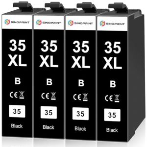 SINOPRINT 35XL Noir Compatibles avec Epson 35XL 35 XL Cartouches d'encre pour Epson Workforce Pro WF-4720 WF-4725 WF-4740 WF-4730 WF4730 WF4725 WF4720 WF-4740DTWF WF-4730DTWF WF-4725DWF WF-4720DWF (SINOPRINT FR, neuf)