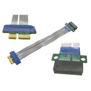 KALEA-INFORMATIQUE Nappe d'extension Type Riser pour Port PCI Express x1 vers Port PCIe x1 Longueur 195mm (KALEA INFORMATIQUE - COMPOTRADE, neuf)