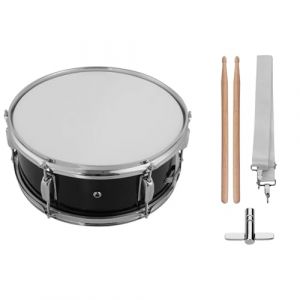 SHUAIGUO Tambour de 12 pouces avec baguettes, bandoulière, clé de tambour, instrument de percussion pour étudiants débutants, caisse claire de marche, ensemble de caisse claire portable (SENOUJIA, neuf)