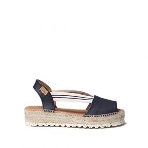 Espadrille Cuir Femme - ESTEL-SW - Marine, 38 EU (TONI PONS, neuf)