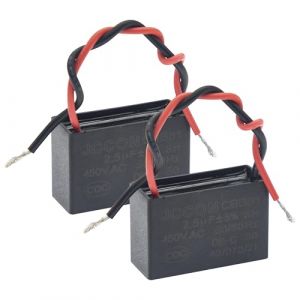 (Paquet de 2) CBB61 450V AC 2.5UF 5% 50/60Hz Condensateur de marche en polypropyl&egrave;ne m&eacute;tallis&eacute; pour le d&eacute;marrage du moteur d'un ventilateur de plafond (SHEN ZHEN ERIC ELECTRONICS TECHNOLOGY LIMITED, neuf)