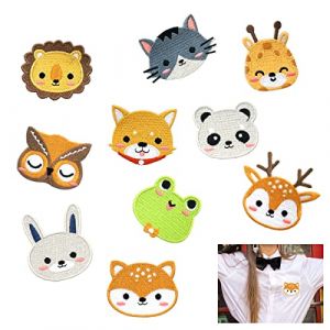 10 Pi&egrave;ce Animal Patch Thermocollant Enfant, Broderie Ecusson Thermocollant Enfant, Mignon Patch Thermocollant Vetement, Patch Vetement, &Eacute;cusson &Agrave; Coudre pour DIY Veste Sac &Agrave; Dos Jeans, Gar&ccedil;on fille (zhangyongjian g, neuf)