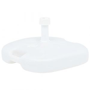 vidaXL Socle de Parasol Rempli de Sable d'eau Base de Parasol Pied de Parasol Support de Parasol Accessoire de Parasol Extérieur 16 L Blanc Plastique (✅FR GRENADINE BOUTIQUE✅, neuf)