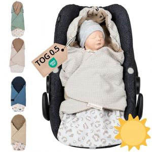 ULLENBOOM&reg; Couverture nomade enveloppante &eacute;t&eacute; b&eacute;b&eacute; &ndash; si&egrave;ge auto & poussette, Nids d&lsquo;ange, 0&ndash;9 mois, Leo (ULLENBOOM, neuf)