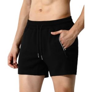 Mauro Kane Short Homme Sport avec Poche Zipp&eacute;e Short en Jogging D&eacute;contract&eacute; Pantalons Court Men Running Shorts (Mauro Kane, neuf)