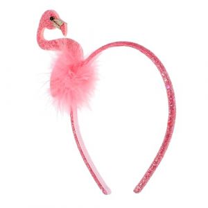 HOOTNEE bandeau flamant rose bandeaux de pour femmes bandeau de fête tropicale couvre-chef adulte coiffe d'animaux coiffe de flamant rose du festival de fête Plastique (Minchi Ditong, neuf)