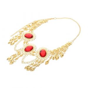 Veemoon Collier Pour Danse Du Ventre Cha&icirc;ne De Cou Pour Spectacle Coiffe Cr&eacute;ative Pour Danseuse D&eacute;coration De Collier Pour Fille (hagan panting, neuf)