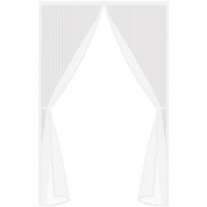 GUOGAI Moustiquaire Porte Fenetre Magnetique, 105x250cm(41x98inch) Porte Moustiquaire Rideau Anti Mouche Fermeture Automatique pour Enfants et Animaux de Compagnie, Blanc A (GUOGAI, neuf)