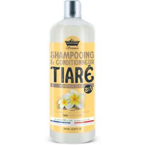 Shampooing et Conditionneur 2 en 1 Tiar&eacute; 700ml - Id&eacute;al pour Cheveux Longs - Les Petits Bains de Provence - Pour des Cheveux Doux et Parfum&eacute;s (La Malle Au Tr&eacute;sor, neuf)